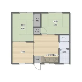 富士見ハイツ【1階】の間取り