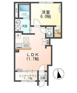 SUNNY COURT【1階】の間取り