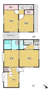 山口県周南市河東町【一戸建】の間取り