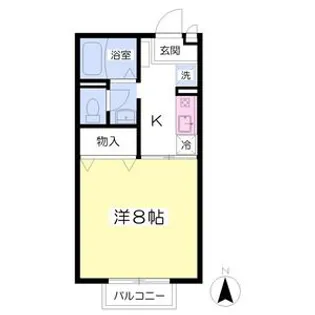 アルカディア【2階】の間取り