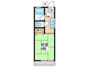 クリーンハイツB【2階】の間取り