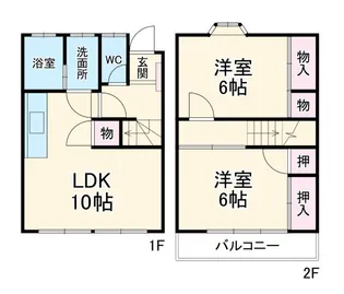 コーポ太平台の間取り