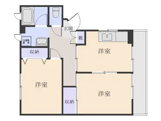 ニューカマ宇宿【1階】の間取り
