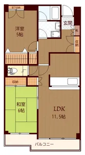 プロスペリアつくば【2階】の間取り