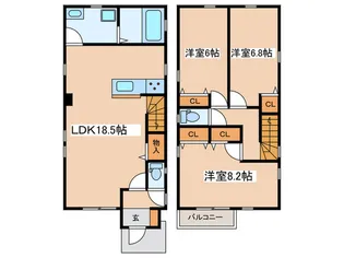 東京都町田市下小山田町【一戸建】の間取り