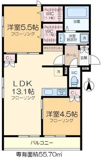 Casa del Sole【3階】の間取り