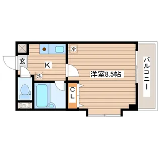 リエス原町【4階】の間取り