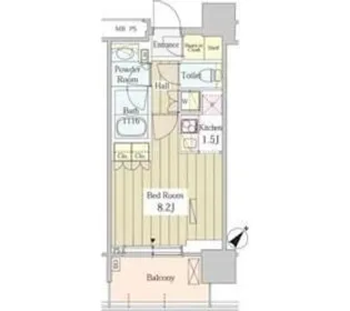 東京都中野区東中野5【マンション】の間取り