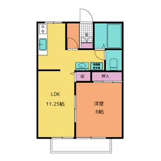 リヴ1号館【1階】の間取り