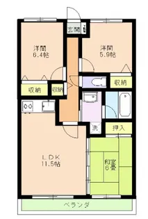 パストラールハイム【2階】の間取り