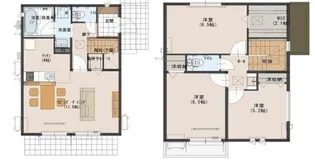 栃木県小山市駅南町2【一戸建】の間取り
