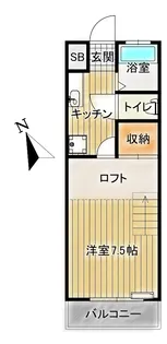 ティエラクイーン【2階】の間取り