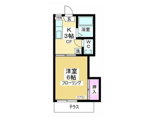 ことぶきハイツ【1階】の間取り