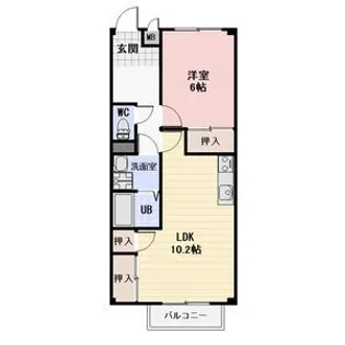 ラ・フィオーレ【2階】の間取り