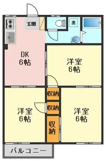メゾンリバーサイド【1階】の間取り
