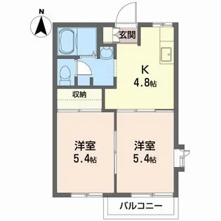 プレステージ川岸 F【2階】の間取り