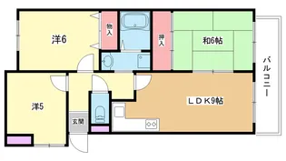 大阪府豊中市熊野町3【マンション】の間取り