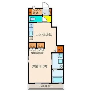 ヴィルヌーブ【1階】の間取り