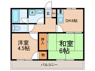 山本ハイツ【2階】の間取り