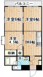 神奈川県横浜市鶴見区市場富士見町【マンション】の間取り