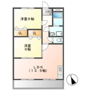ヒューマンズ川口【2階】の間取り