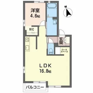 サンライズ D【2階】の間取り