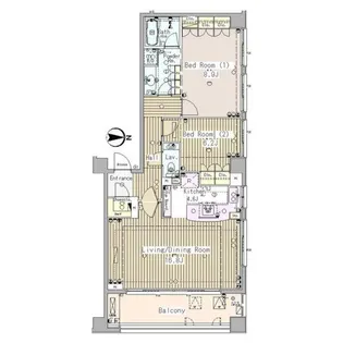 外苑レジデンス【5階】の間取り