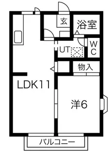 シャトー平松【2階】の間取り
