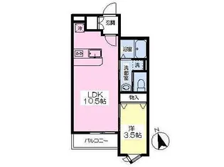 クリーン黒松【1階】の間取り
