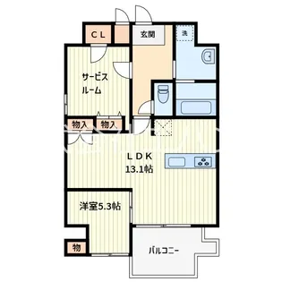 Calm Residence Prologue【2階】の間取り