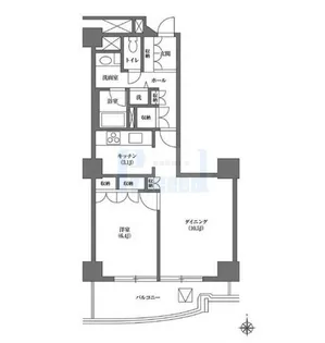 文京グリーンコートビュータワー本駒込【16階】の間取り