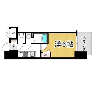 プレサンス新大阪ストリーム【12階】の間取り