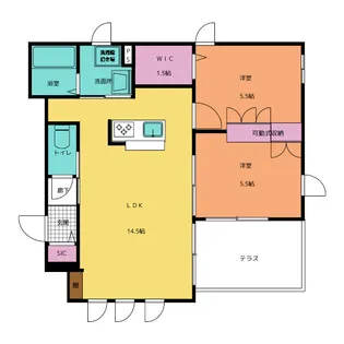 クレール鎌倉【1階】の間取り