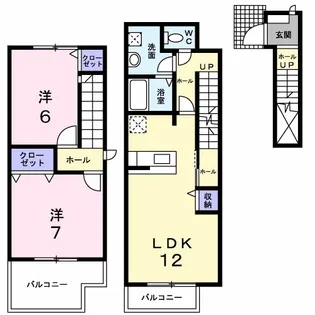 プロヴァンス【2階】の間取り
