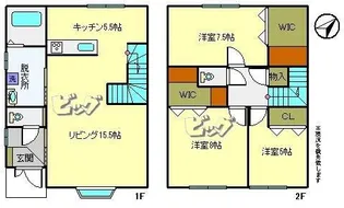 北海道滝川市黄金町西4【一戸建】の間取り