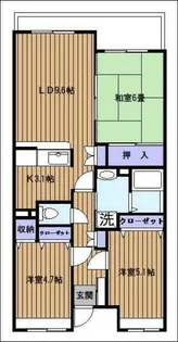 パークヒル瀬谷【3階】の間取り