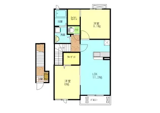 アンジュエル A棟【2階】の間取り