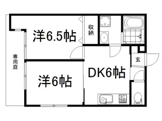 noa墨染【1階】の間取り