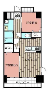 ニューリバー黄金【7階】の間取り