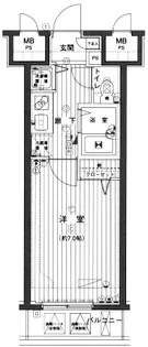 グランドガーラ芝公園【2階】の間取り