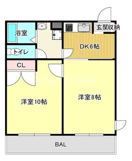 大阪府東大阪市川中【マンション】の間取り