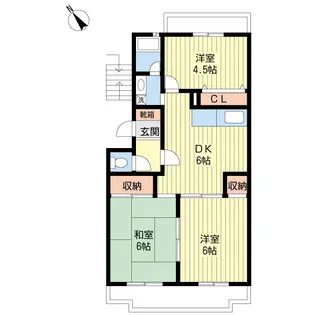 コアロード新川崎【1階】の間取り