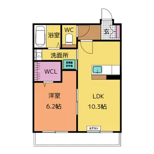 仮称 浄水MIIマンション【4階】の間取り