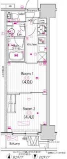 ガーラ・ステーション川崎平間【4階】の間取り