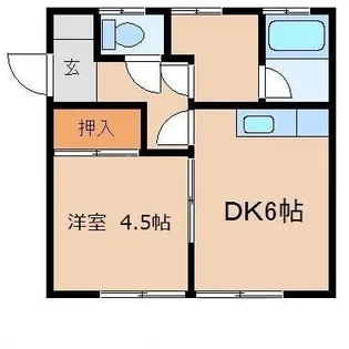 コーワヌーボ【1階】の間取り