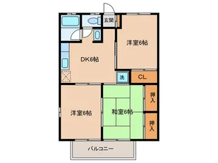 サンシャインコーポ【2階】の間取り