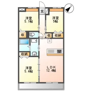 フォートレスJ【2階】の間取り
