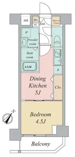 東京都墨田区八広2【マンション】の間取り