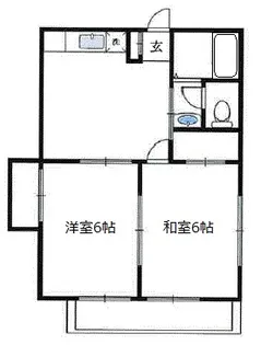 セイザンパレス【2階】の間取り