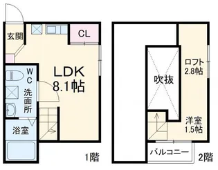 RadIAnce大和田【1階】の間取り